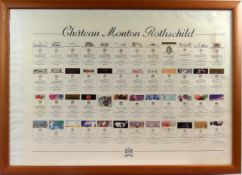 Wein-Etiketten, ''Chateau Mouton-Rothschild'' , diverse Künstler