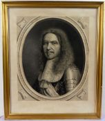 3 Stiche, Portraitaufnahmen, goldfarbene Rahmen, ca. 41x56; 50x39;