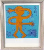 KEITH HARING (1958-1990), "84", Farboffsetlithographie,