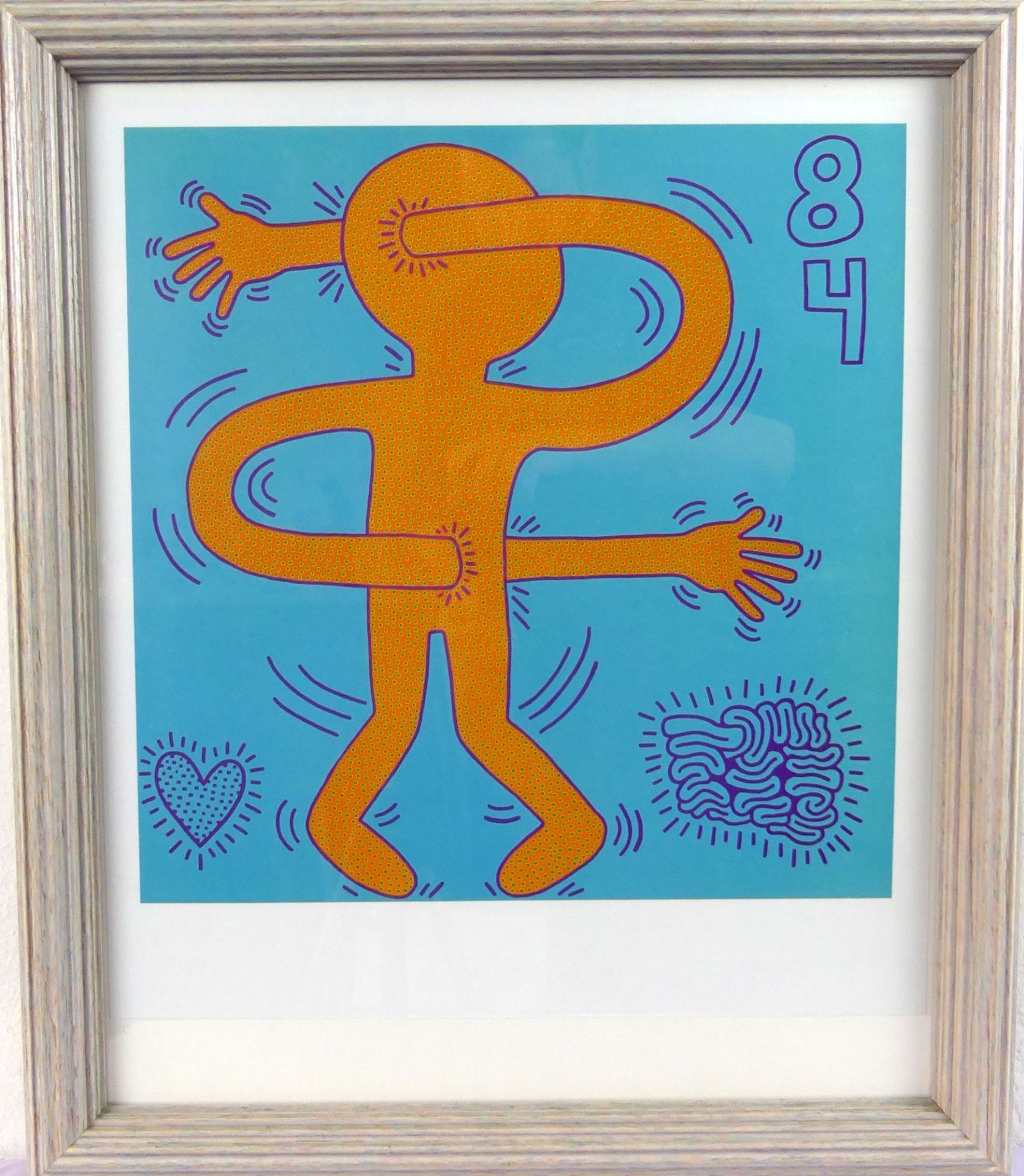 KEITH HARING (1958-1990), "84", Farboffsetlithographie,