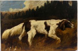 HANS THURN (1889 Köln - 1963 Diksmuide) "Hund", Öl/Holz,
