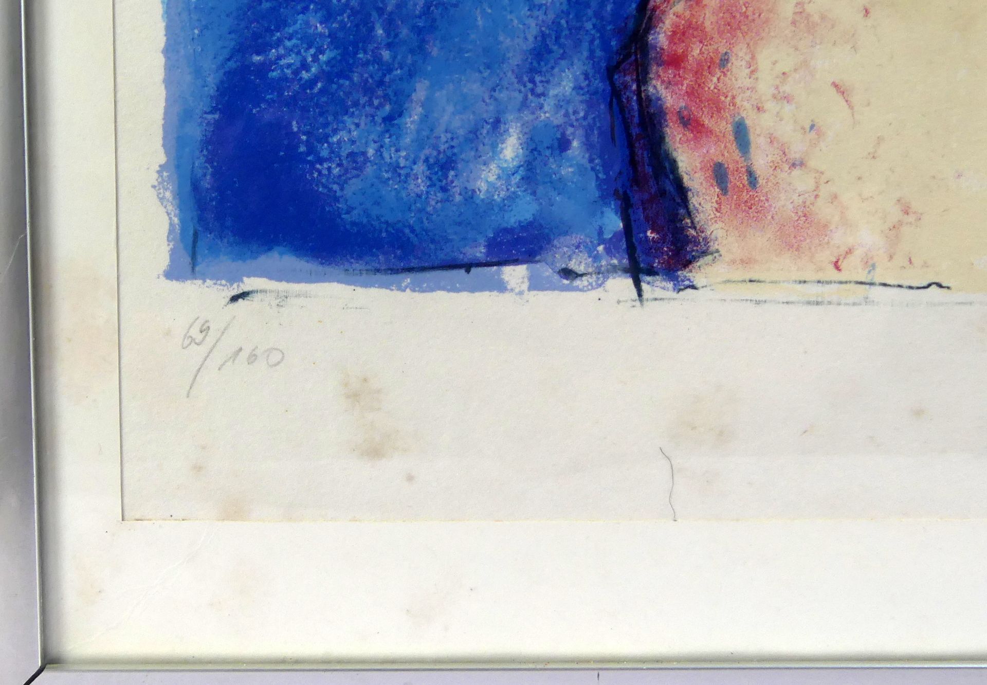 "Informel", Aquarell, u.re.unles.sig., dat. '76, u.li.num. 69/160, - Image 5 of 6