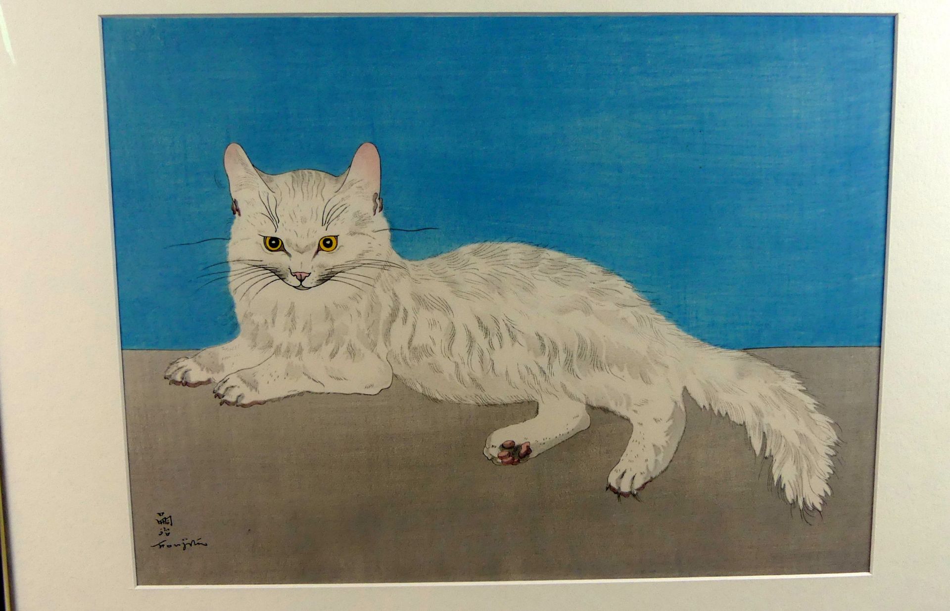 LÈONARD TSUGUHARU FOUJITA (1886-1968), "Katze", - Bild 2 aus 4