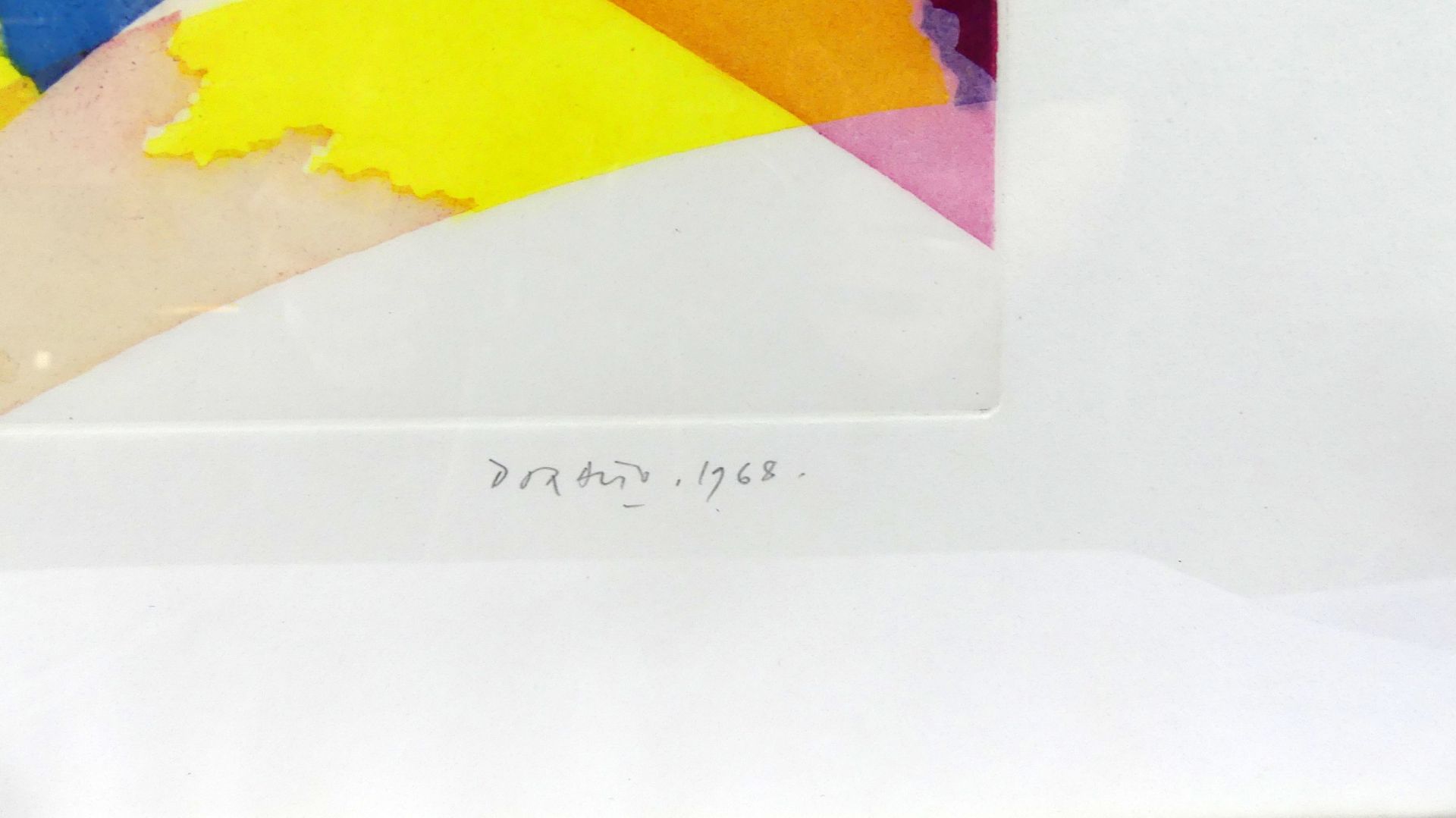 PIERO DORAZIO (1927-2005), Farbradierung, u.re.sig., dat. 1968, - Bild 2 aus 3