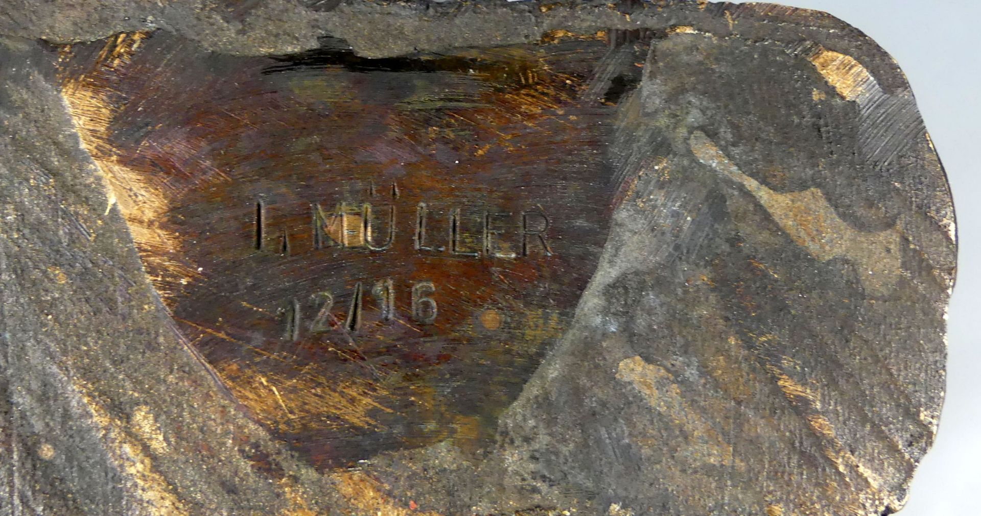 IRENE MÜLLER, Bronze, 12/15, sig. an der Unterseite, H. ca. 32 cm - Image 4 of 4