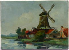 HANS THURN? (1889 Köln - 1963 Diksmuide), "Windmühle",