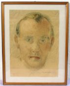 MICHAEL CIRY, "Herrenportrait", Aquarell?, u.re.sig., u.li.dat. 1948,