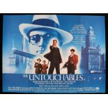 Untouchables (1987) British Quad film poster, starring Kevin Costner, Andy Garcia, Robert De Niro