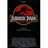 Jurassic Park (1993) One Sheet poster, A Steven Spielberg film starring Sam Neill, Laura Dern,