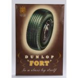 Dunlop 'Fort' advertising sign, In a Class by itself, 25.5cm x 36cm