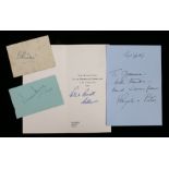 Film Star autographs, to include Vivien Leigh and Laurence Olivier, an autograph on either side of a