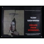 Escape from Alcatraz, (1979) British Quad poster, Starring Clint Eastwood, Paramount Pictures,