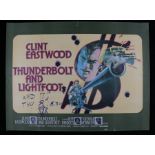 Thunderbolt and Lightfoot (1974) British Quad poster, starring Client Eastwood, United Artists,