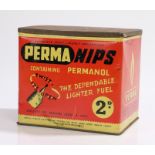 Perma Nips tin, Perma Nips containing Permanol, the dependable lighter fuel