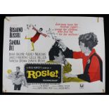 Rosie (1967) British Quad poster, starring Rosalind Russell, Sandra Dee, Universal pictures, folded