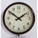 Smiths Sectric wall clock, with a signed white dial and Bakelite frame, 37cm wide