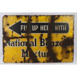 National Benzole enamel sign, FILL UP HERE WITH National Benzole Mixture, 91.5cm diameter