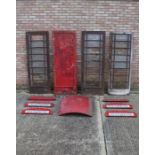 Cast iron model K6 British telephone box, designed by Sir Giles Gilbert Scott, marked to the