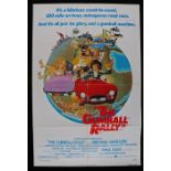 The Gumball Rally (1976) British Quad poster, starring Michael Sarrazin, folded