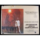 An Officer and a Gentleman (1982) British Quad poster, starring Richard Gere and Debra Winger,