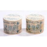 Two Victorian Naviali Extra Size No2 Cigarettes stoneware pot and cover, Navrati Extra Cigarettes,