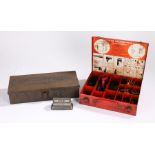 Lucas H.T. Crimping kit tin box, together with a Romac tin and a deck calendar, (3)