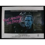 Fort Apache The Bronx (1981) British Quad poster, starring Paul Newman, Rank Films, folded