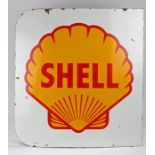 Shell enamel sign, SHELL, 71.5cm diameter