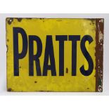 Pratts rectangular double enamel sign, PRATTS, 60cm dimater