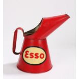 Esso Half Gallon oil jug can, in red with Esso logo