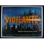 Vigilante, "if the law won't get them...we will!" (1983) British Quad poster, starring Robert