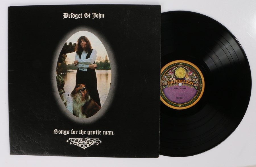 Bridget St John - Songs For The Gentle Man LP ( DAN 8007 ), Gate fold textured sleeve.