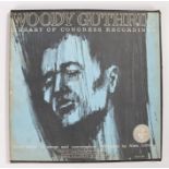 Woody Guthrie - Library Of Congress Recordings 3 x LP set ( EKL 271/272 ), with booklet.G/VG