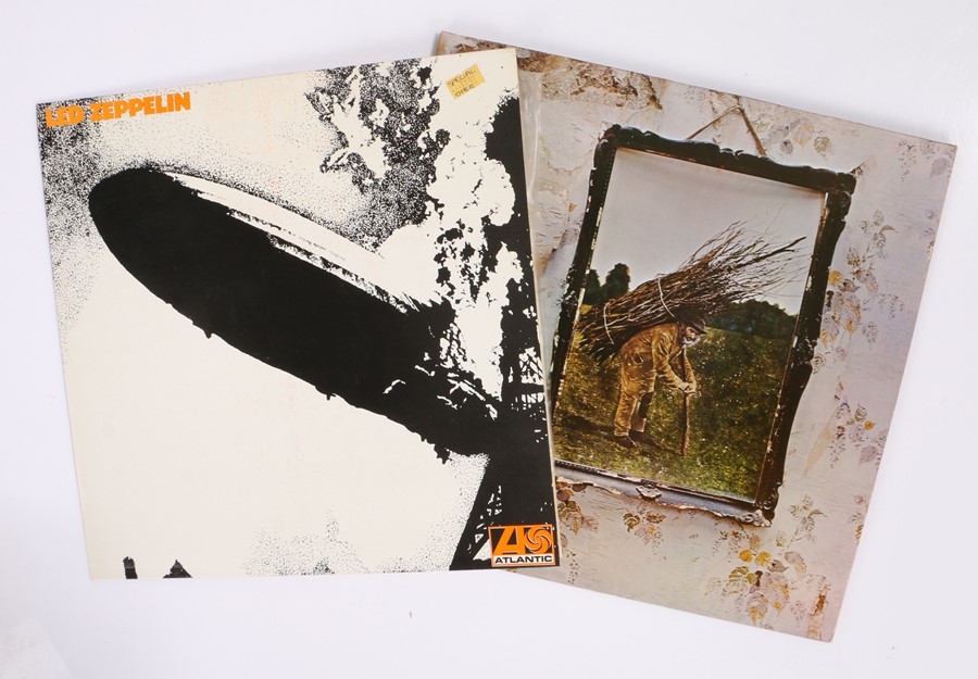 2 x Led Zeppelin LPs. Led Zeppelin ( ATL40031 ), Portuguese reissue. Untitled ( ATL50008 ), German