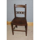 19th Century Suffolk chair, in elm with ball back