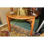 George III style mahogany butlers tray on stand