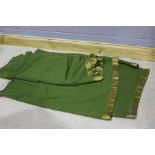 Pair of Jonelle curtains, in green