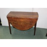 19th Century oak drop leaf table