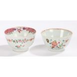 Chinese porcelain tea bowl with scale and foliate decoration, Chinese porcelain tea bowl with