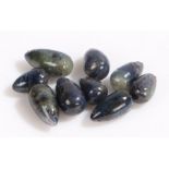 Loose gemstones, a collection of sapphires at a total of 25.29 carats