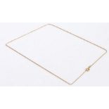 18 carat gold necklace, 50cm long, 2.8g