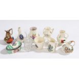 Collection of miniature jugs and jars, (Qty)