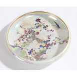 Wilton ware bowl, brightly decorated with birds amongst foliage, with marks to the base, N.