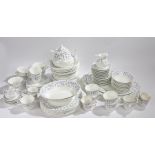 Wedgwood Windrush pattern dinner and tea service, to include six tea cups and saucers, milk jug,