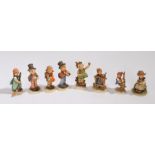 Collection of eight Goebel figures, to include 'Signs of Spring', 'Little Sweeper', 'Serenade', '