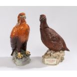 Royal Doulton, The Famous Grouse Scotch Whisky porcelain decanter, together with a Beswick decanter,