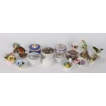 Five ceramic flower baskets, to include Coalport, Staffordshire, Adderley, together with four