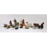 Collection of Beswick Whyte & Mackay Scotch Whisky novelty bottles, together with Royal Stewart