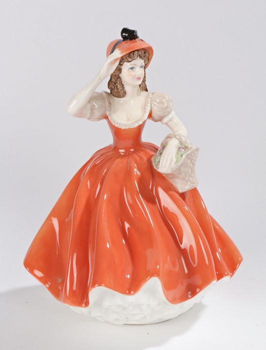 Coalport Ladies of Fashion porcelain figure "Flora"