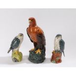 Three Whyte & Mackay Scotch Whisky porcelain decanters by Royal Doulton, including Golden Eagle,